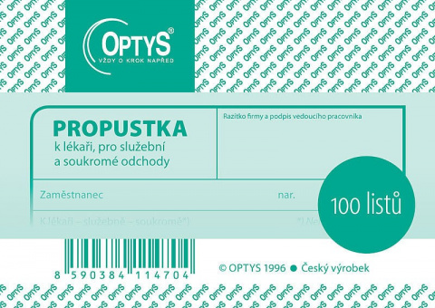 Propustka A7 OP1147